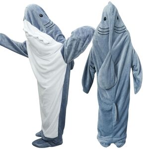 Shark Blanket Hoodie Onesie Adult & Kid